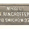 Schild: F. Ringhoffer