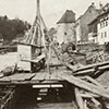 Bau der rechten Illufermauer zwischen Stella Matutina und Kaiser Franz-Joseph Brücke, gebaut 1914
