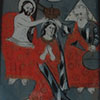 Hinterglasbild: Krönung Mariae durch die Dreifaltigkeit