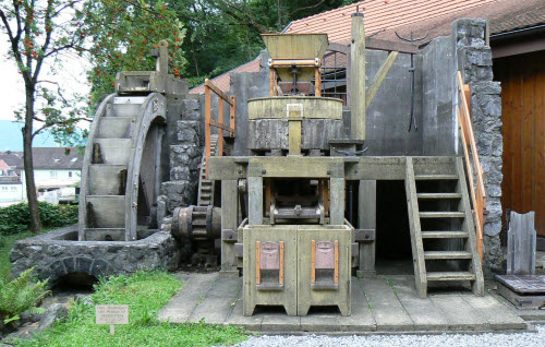 Modell: Historische Mühle