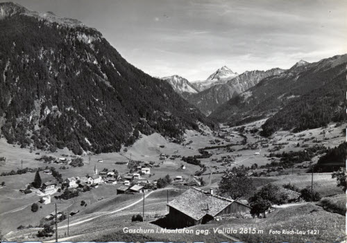 Gaschurn im Montafon gegen Vallüla