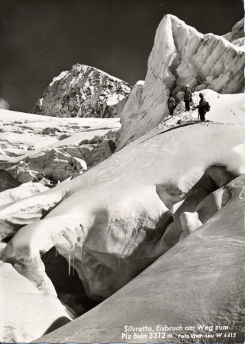 Silvretta, Eisbruch am Weg zum Piz Buin, 3312m