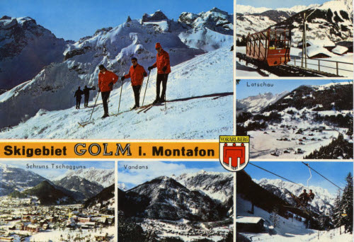 Skigebiet Golm im Montafon