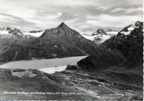 Silvretta Stausee mit Hohem Rad und Piz Buin, 3316m