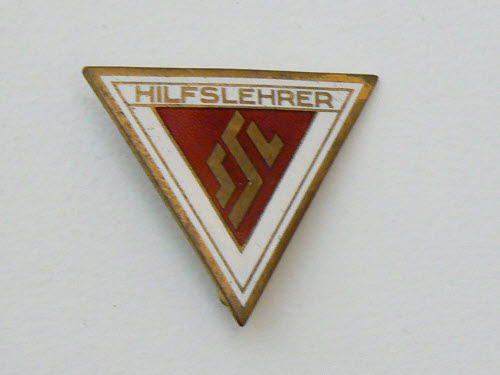Anstecknadel Hilfslehrer. Josef Schneider
