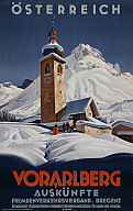 Fremdenverkehrsplakat Vorarlberg