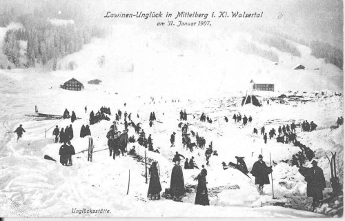 Lawinen-Unglück 1907