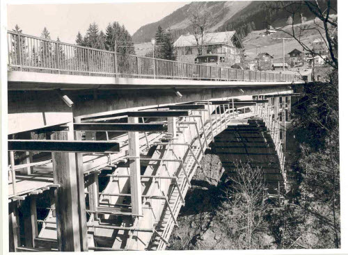 Breitachbrücke in Riezlern, 1965