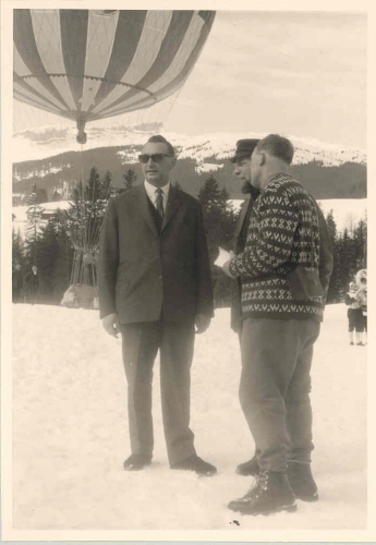 Ballonaufstieg im Winter 1965, Riezlern