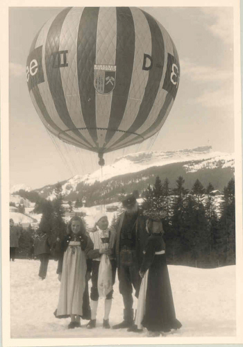 Ballonaufstieg im Winter 1965, Riezlern