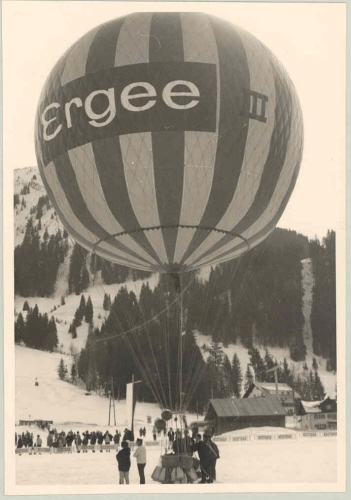 Ballonaufstieg im Winter 1965, Riezlern