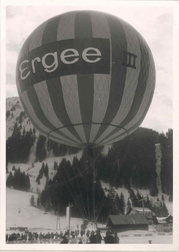 Ballonaufstieg im Winter 1965, Riezlern