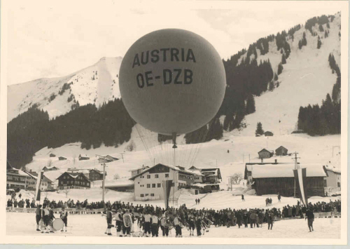 Ballonaufstieg in Riezlern, 1965