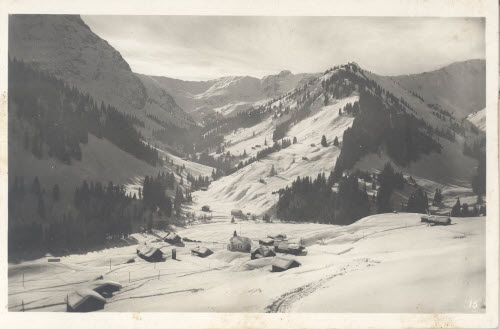 Bad 1251 m Vorarlberg Blick gegen Hochalppaß