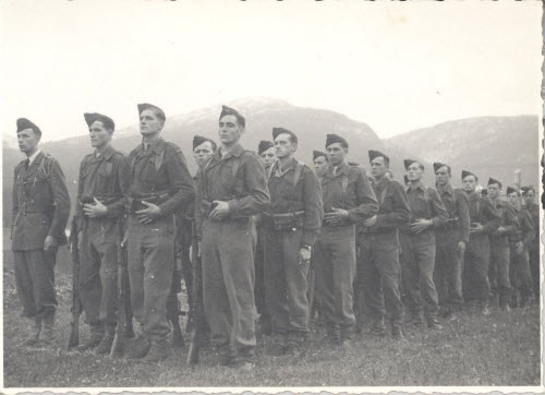 Militärparade im Kleinwalsertal, 1945