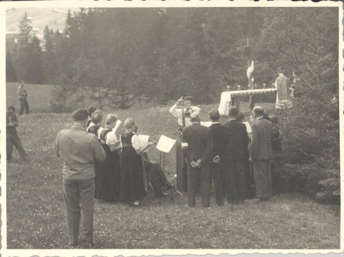 Französische Feldmesse im Zwerwald