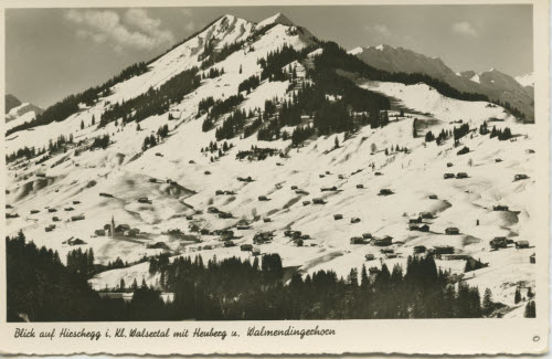 Blick auf Hirschegg